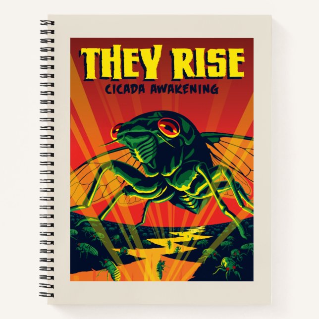 They Rise Cicada Awakening Notebook (Front)