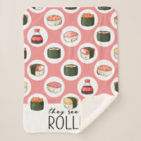 They See Me Rollin' Kawaii Fun Sushi Rolls & Dots