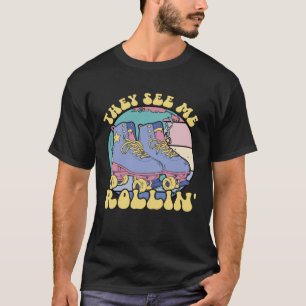 They See Me Rollin Roller Derby Women s Roller Ska T-Shirt