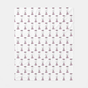 They see me rollin' they waitin' pink retro ghost fleece blanket