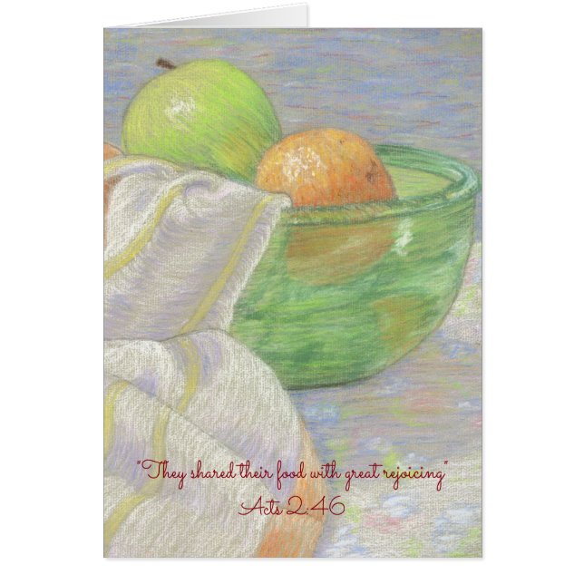 They Shared Their Food~ Scripture (Front)