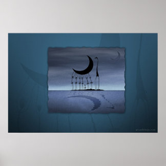 They stole the moon poster