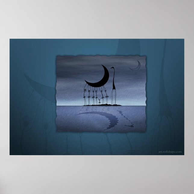 They stole the moon poster (Front)