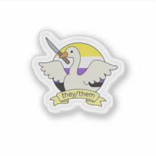 They Them Goose Non binary LGBT Pride Month 