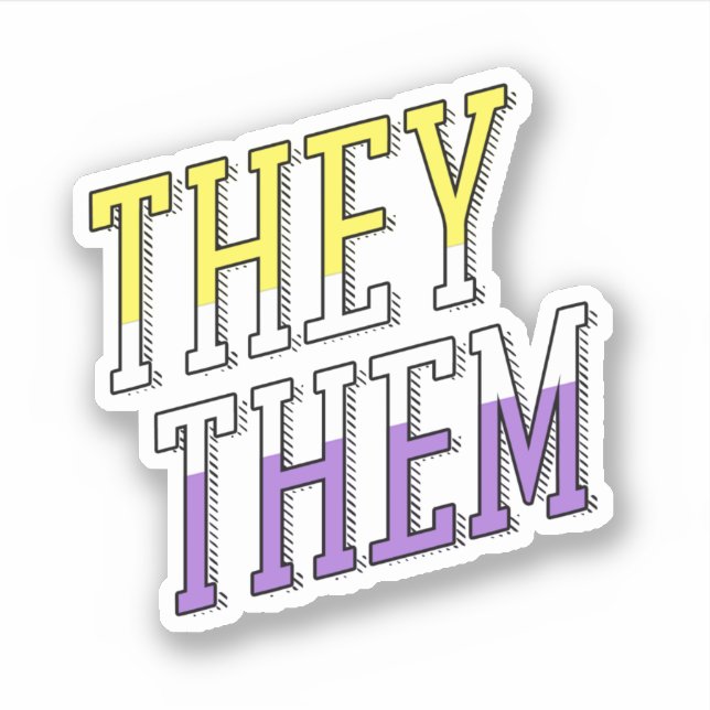 They Them Nonbinary Colours (Front)