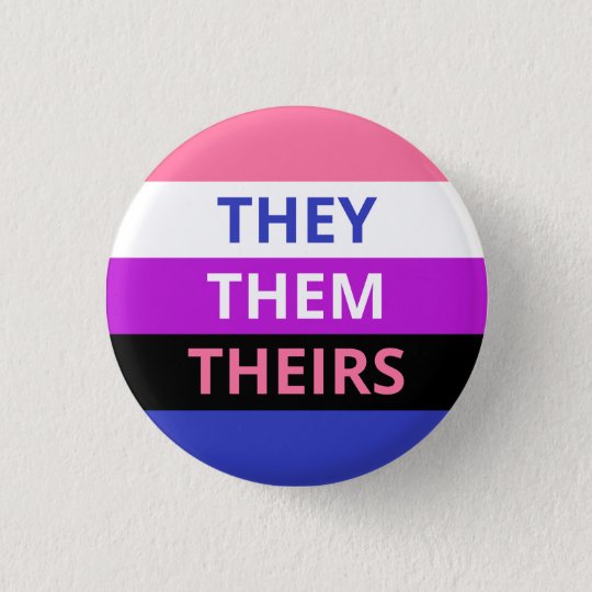 Theythem Pronouns Genderfluid Flag Badge Au 8284