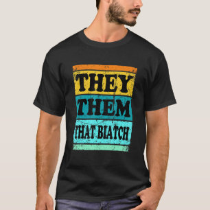 They Them Pronouns Nonbinary Gender Neutral Lgbtq T-Shirt