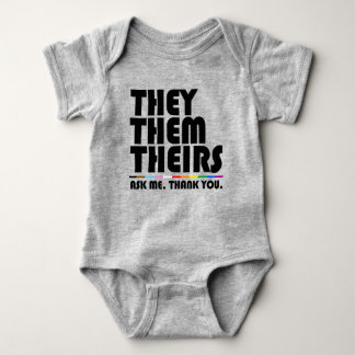 They Them Theirs Baby Bodysuit