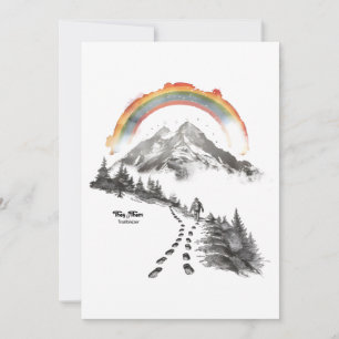They/Them Trailblazer – LGBTQ Pride Camping Art, Invitation
