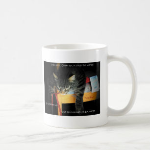 They told me to cheer up... coffee mug