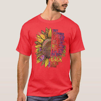 They Whispered To Her Motivational Sunflower Vinta T-Shirt
