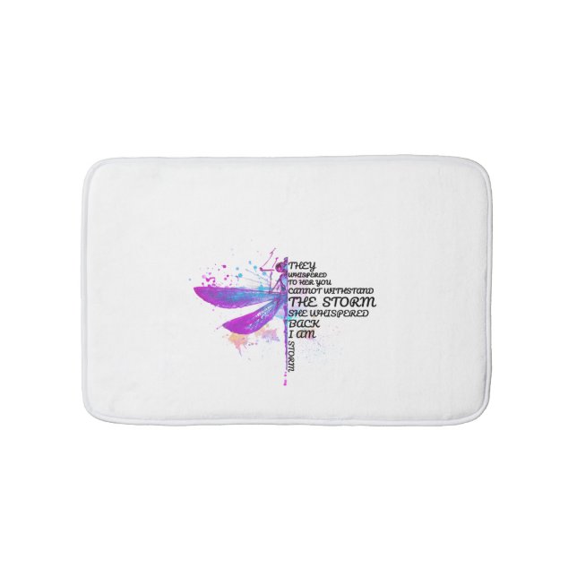 They Whispered To Her You Cannot Withstand Storm Bath Mat (Front)