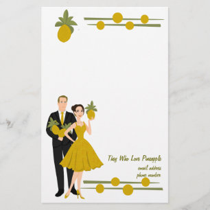 They Who Love Pineapple Stationery
