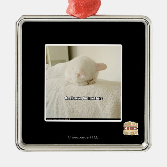 they'll never find meh here metal tree decoration (Front)