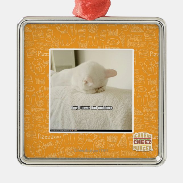 they'll never find meh here metal tree decoration (Front)