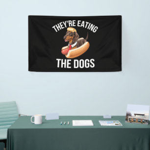 They're Eating The Dogs Donald Trump Debate 2024  Banner