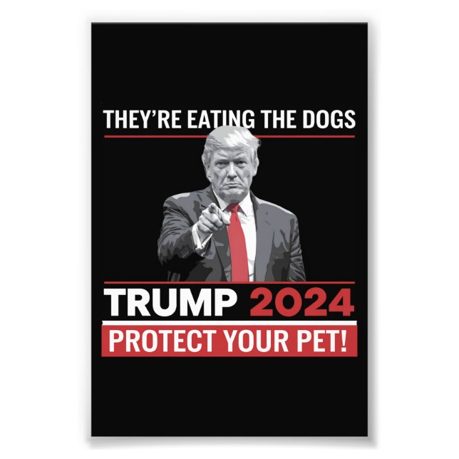 They're Eating The Dogs Trump 2024 Debate  Photo Print (Front)