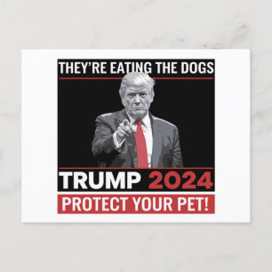 They're Eating The Dogs Trump 2024 Debate Postcard