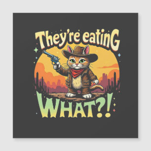 They're eating What Trump Election Cat Cowboy 