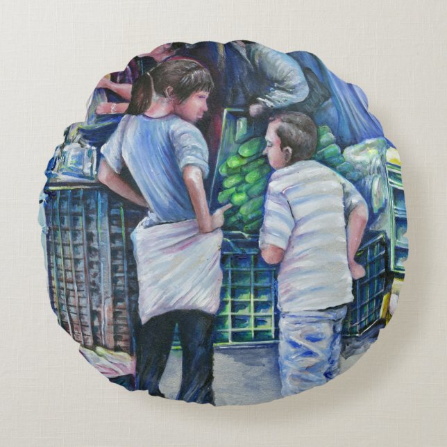 They're Not Girls, They're Women Round Cushion (Front)