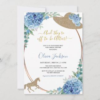 They're off to the Altar Bridal Shower Invitation
