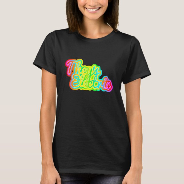 Theys Electric Rainbow Pride T-Shirt (Front)