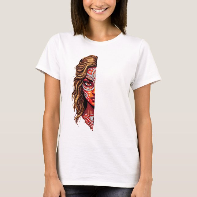 Theyyam-Kathakali Fusion – Bold Expressions of Ker T-Shirt (Front)
