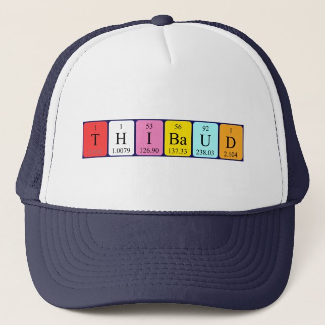 Thibaud periodic table name hat (Front)