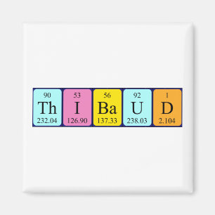 Thibaud periodic table name magnet