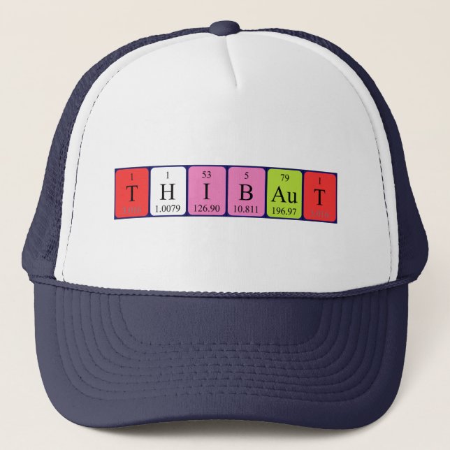 Thibaut periodic table name hat (Front)