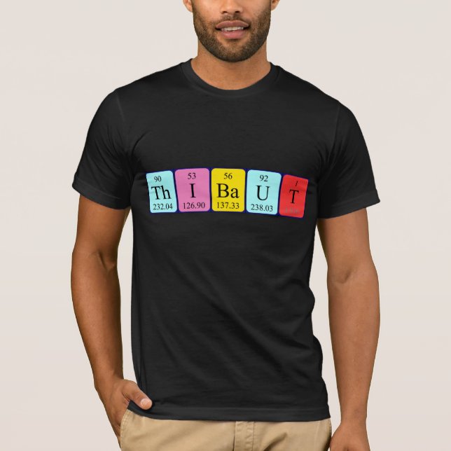 Thibaut periodic table name shirt (Front)