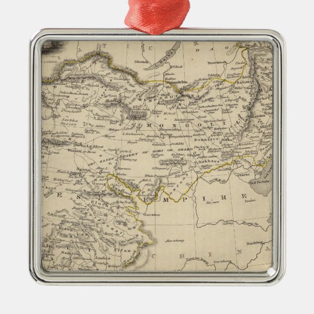 Thibet, Mongolia, and Mandchouria Metal Tree Decoration (Front)