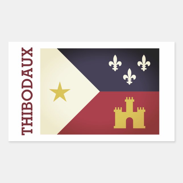 Thibodaux, Louisiana Rectangular Sticker (Front)