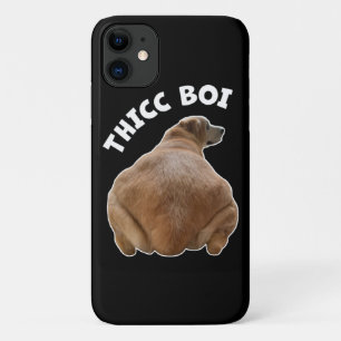 Thicc Boi Fat and Funny Yellow Labrador Retriever  iPhone 11 Case