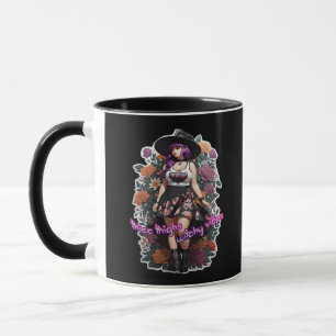 Thicc Thighs Witchy Vibes - Whimsigoth Witch-Core Mug
