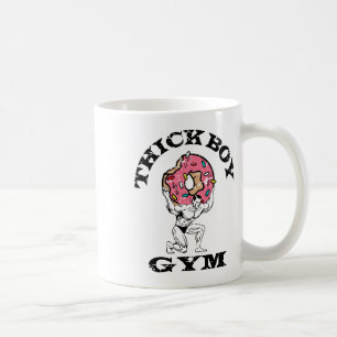 Thick Boy Gym Club Distressed Retro Old School Bod Coffee Mug