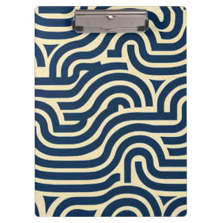 thick curvy smooth pattern Red, Yellow, Blue,  Clipboard