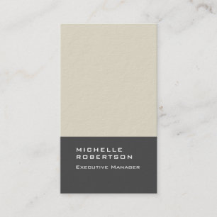 Thick elegant modern plain minimalist business card