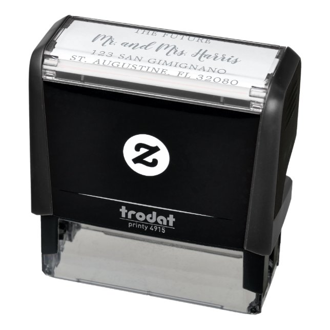Thick Handwriting Name Wedding Return Address Self-inking Stamp (Product)