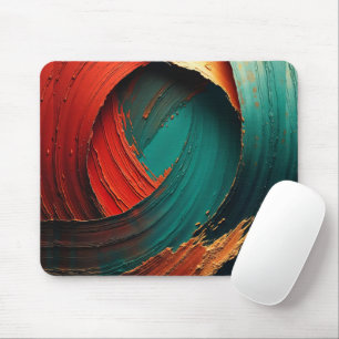 Thick Impasto Oil Painted Abstract Mouse Pad