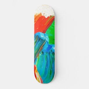 Thick Paint Smear Skateboard