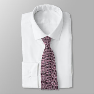 Thick Swirls pink necktie