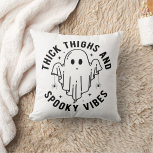 "Thick Thighs And Spooky Vibes" Cushion