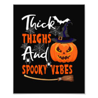 Thick Thighs And Spooky Vibes Halloween Matching