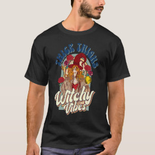 Thick Thighs And Witch Vibes Halloween Costume Wit T-Shirt