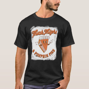 Thick Thighs & Pumpkin Pies Baby Girls Thanksgivin T-Shirt