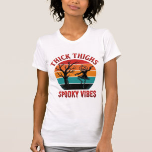 Thick Thighs Spooky Vibes Halloween Shirt Design_1