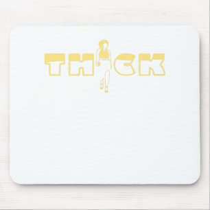 Thick Woman in a Polka Dot Dress Mouse Pad