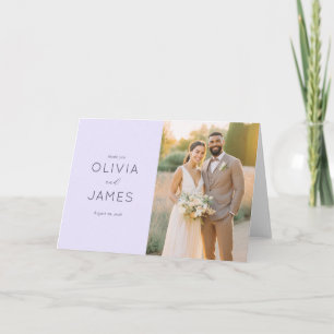 "Thick You" Lavender Gratitude Floral Thank You Card