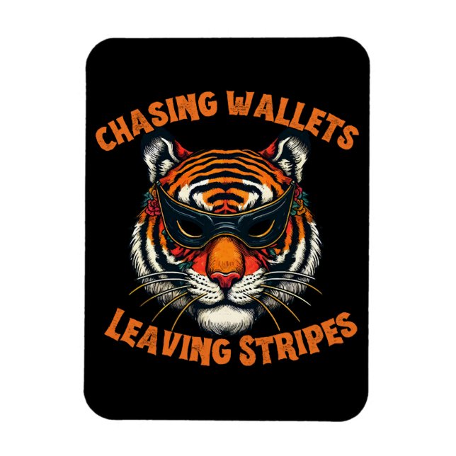 Thief tiger magnet (Vertical)